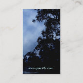 Forest Silhouette in Fog Visitekaartje (Achterkant)