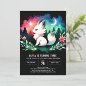 Forest Simple Wolf Verjaardag Kaart (Staand voorkant)