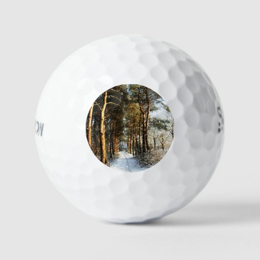 Forest Sneeuwscène ssf gbcnm Golfballen (Voorkant)