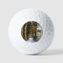 Forest Sneeuwscène via gbcnm Golfballen