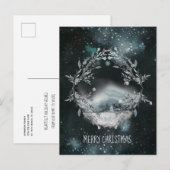Forest Sneeuwval in de Stille Nacht Kerstvakantie Feestdagenkaart (Voorkant / Achterkant)