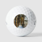 Forest Snow Scene CSS gba Golfballen (Voorkant)