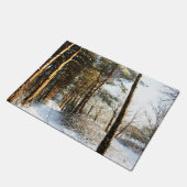 Forest Snow Scene dmcna Deurmat (Schuin)