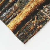 Forest Snow Scene FBCNM Fleece Deken (Hoek)