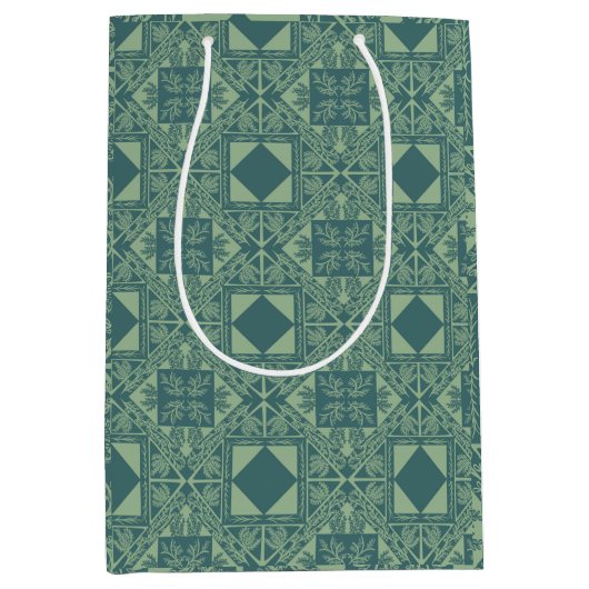 Forest Snowflakes  Medium Cadeauzakje (Voorkant)