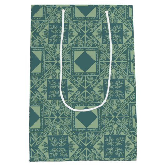 Forest Snowflakes  Medium Cadeauzakje (Achterkant)