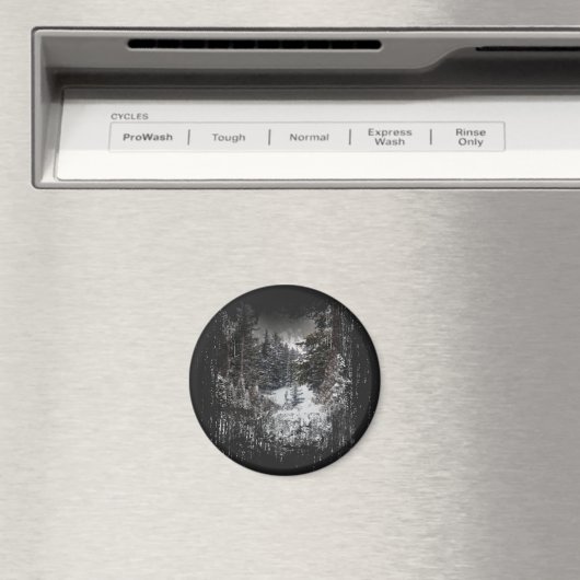 Forest Snowy Trees | Snowy Forest Magnet (Insitu (Vaatwasser))