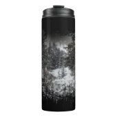 Forest Snowy Trees | Snowy Forest Thermal Tumbler Thermosbeker (Voorkant)