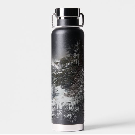 Forest Snowy Trees | Snowy Forest Waterfles (Achterkant)