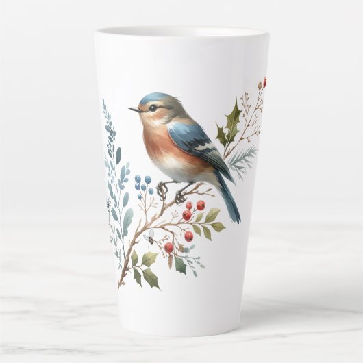 Forest Songbird Mug Latte Mok (Voorkant)