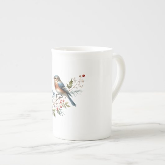 Forest Songbird Mug Porselein Kop (Voorkant rechts)
