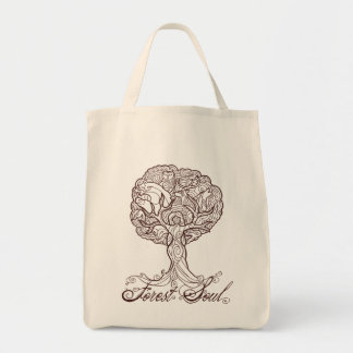 Forest Soul Grocery Bag Tote Bag