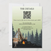 Forest Spa Camping Bachelorette Weekend Invitation Kaart (Achterkant)