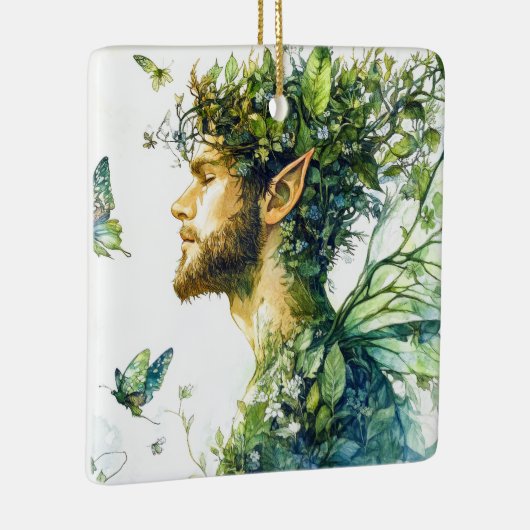 Forest Spirit Keramisch Ornament (Rechts)