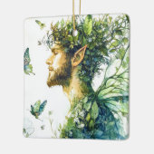 Forest Spirit Keramisch Ornament (Links)