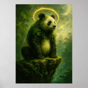 Forest Spirit Panda beroemd gemaakt door Golden Ha Poster
