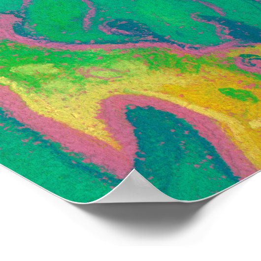 Forest Spirit, Surreal Fantasy Portrait Green Folk Poster (Hoek)