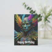 Forest Spirits Feathered Crown Briefkaart (Staand voorkant)