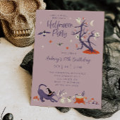 Forest Spirits Halloween Verjaardagsfeest Kaart