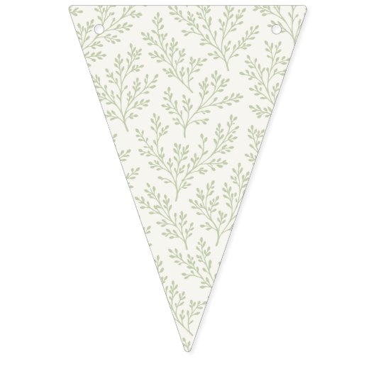 Forest Sprigs Zachte Olijf - Neutraal Vlaggetjes (Eerste vlag)
