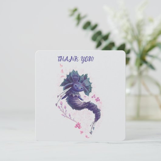 Forest Spring karakter bedankkaart (Staand voorkant)