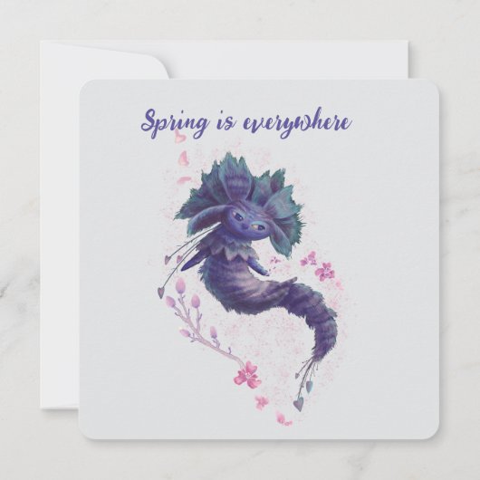 Forest Spring karakter bedankkaart (Achterkant)