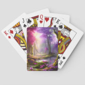 Forest Spring Magic Sparkle Fantasy Pokerkaarten (Achterkant)