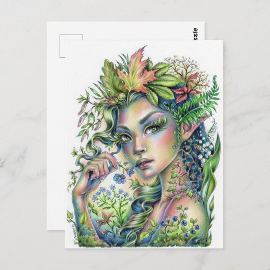 Forest Sprite Briefkaart (Voorkant / Achterkant)