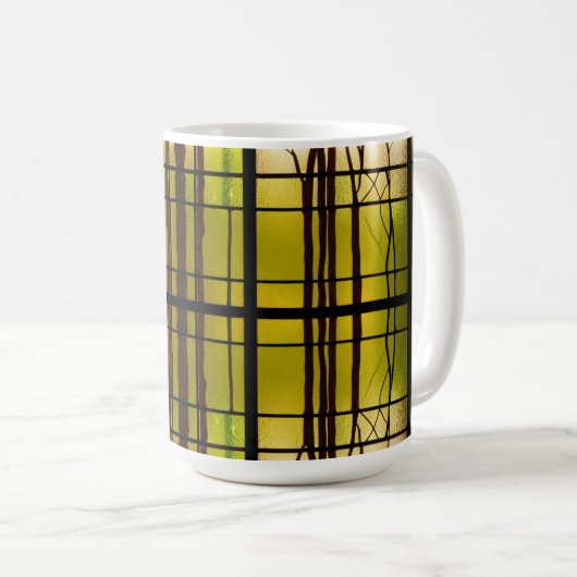 Forest Stained Glass Mug Koffiemok (Voorkant rechts)