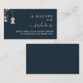 Forest Stars Sneeuw Helder Winter Vrijgezellenfees Informatiekaartje (Voorkant / Achterkant)