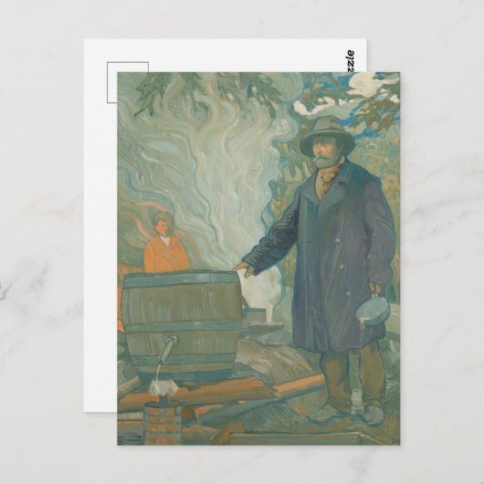 Forest stille Moonshiners White Lightning Liquor Briefkaart (Voorkant / Achterkant)