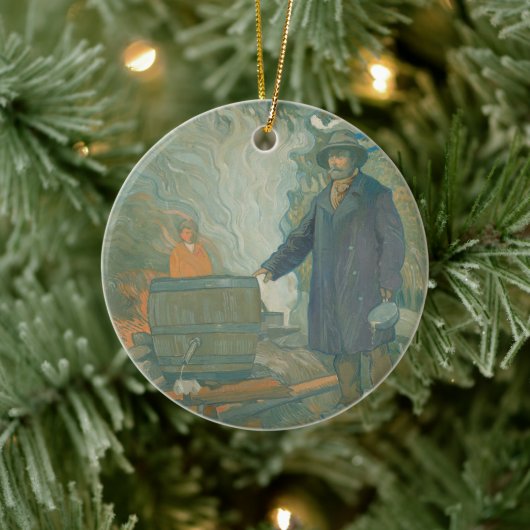 Forest stille Moonshiners White Lightning Liquor Keramisch Ornament (Boom)