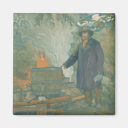 Forest stille Moonshiners White Lightning Liquor Magneet (Voorkant)