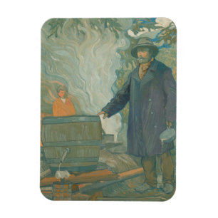 Forest stille Moonshiners White Lightning Liquor Magneet