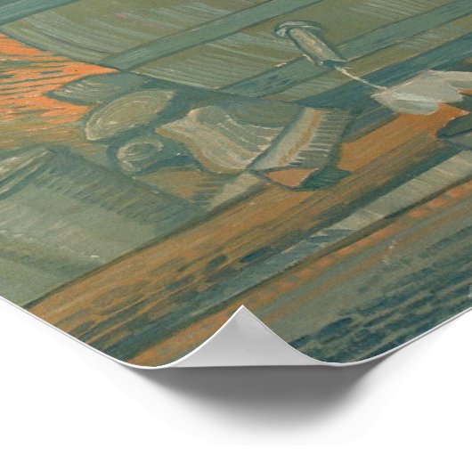 Forest stille Moonshiners White Lightning Liquor Poster (Hoek)