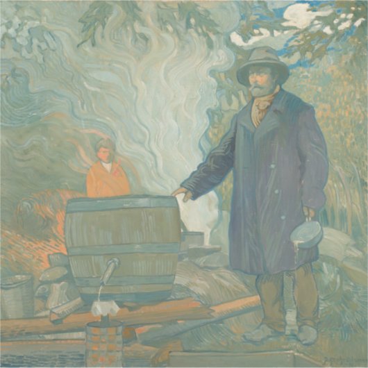 Forest stille Moonshiners White Lightning Liquor Sticker (Voorkant)