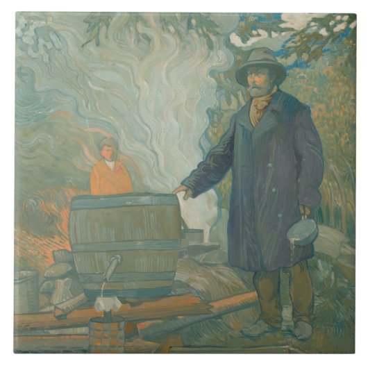 Forest stille Moonshiners White Lightning Liquor Tegeltje (Voorkant)