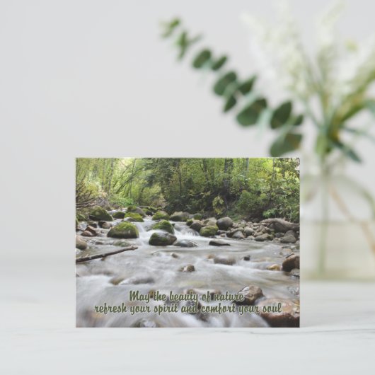 Forest Stream-briefkaart Briefkaart (Staand voorkant)