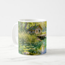 Forest Stream Cottage with Ducks, piere and Dock A Koffiemok