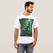 Forest Stream Goddess – Spirit of Moss and Light T-shirt (Voorkant volledig)