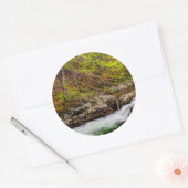 Forest Stream In Great Smoky Mountains Ronde Sticker (Envelop)