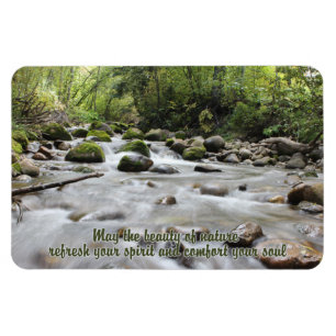 Forest Stream inspirerend magnet Magneet