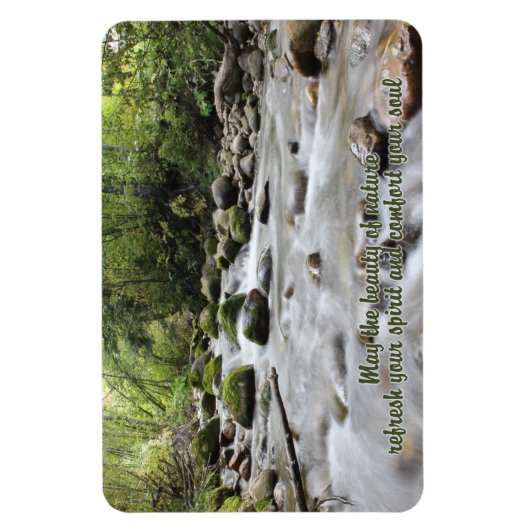 Forest Stream inspirerend magnet Magneet (Verticaal)