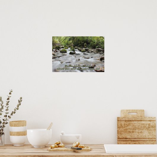 Forest Stream inspirerend poster (Keuken)