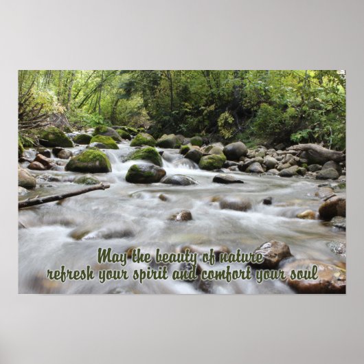 Forest Stream inspirerend poster (Voorkant)