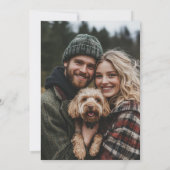 Forest String Lights Floral Rustic Wedding Photo Kaart (Achterkant)