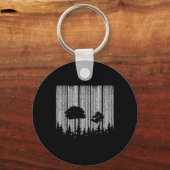 Forest Stripes in de bescherming van het milieu Sleutelhanger (Voorkant)