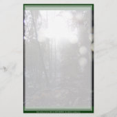 Forest Sun Rays in de sneeuw #64 Briefpapier (Voorkant)