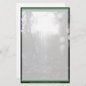 Forest Sun Rays in de sneeuw #64 Briefpapier (Voorkant / Achterkant)