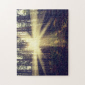 Forest Sunbeams Legpuzzel (Verticaal)